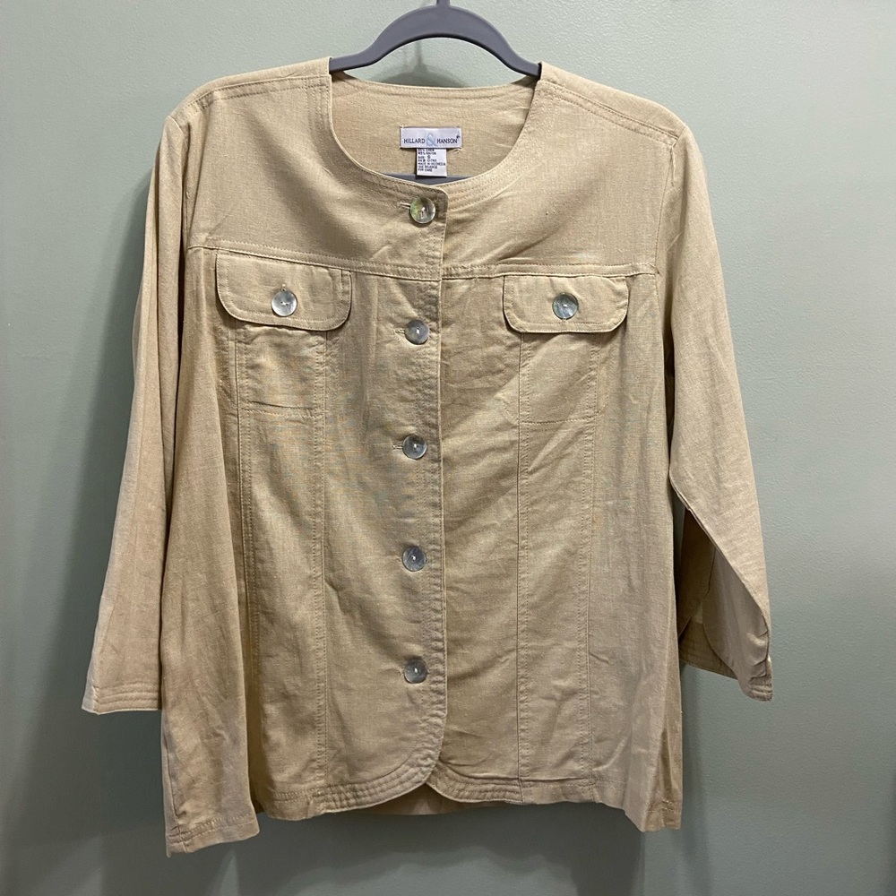 Hillard & Hanson Women’s Linen Top Size Small
